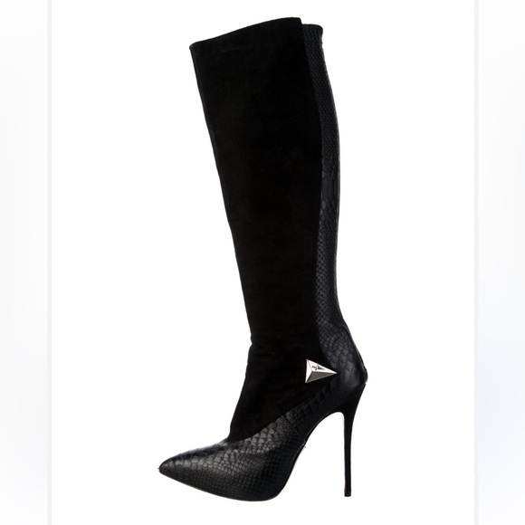 Cesare Paciotti Women Elegant Black Knee-High Boots